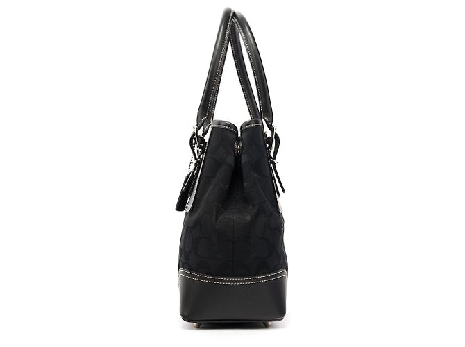 Coach Borsa Tote 6366 Black Signature Soho Tote Bag - vista 2