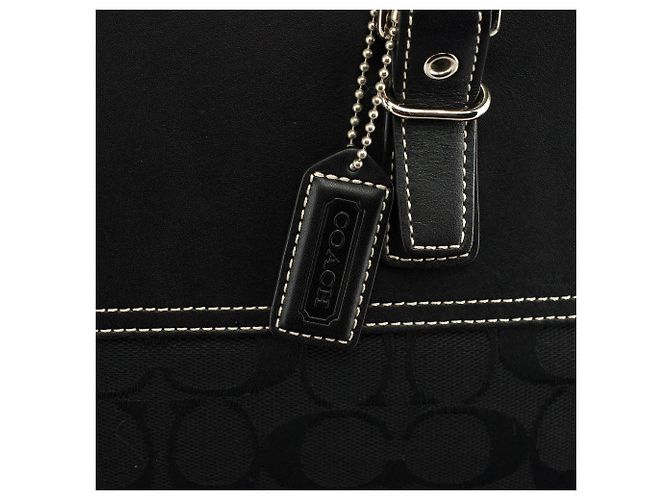 Coach Borsa Tote 6366 Black Signature Soho Tote Bag - vista 5