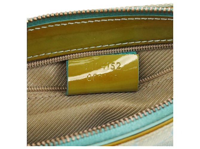 Gucci 001 4152 Borsa a Tracolla GG Azzurro e Giallo - vista 12