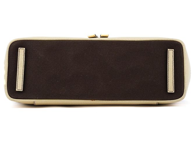 Prada Borsa a tracolla con struttura in tela marrone e beige Autunno 2000 - vista 5