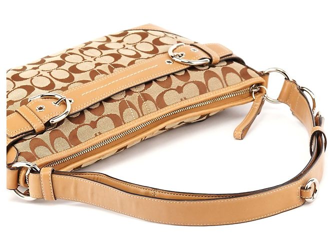 Coach F07077 Beige Tan Signature Soho 2-Way Bag - vista 10
