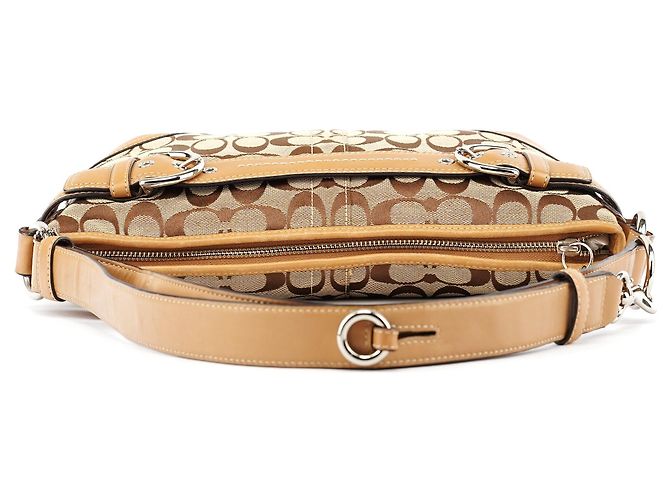 Coach F07077 Beige Tan Signature Soho 2-Way Bag - vista 4