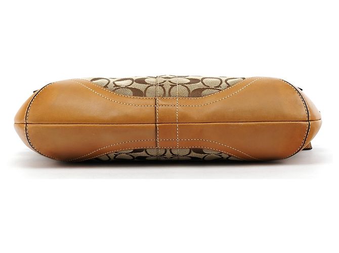 Coach F07077 Beige Tan Signature Soho 2-Way Bag - vista 5