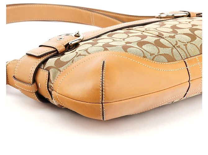Coach F07077 Beige Tan Signature Soho 2-Way Bag - vista 8
