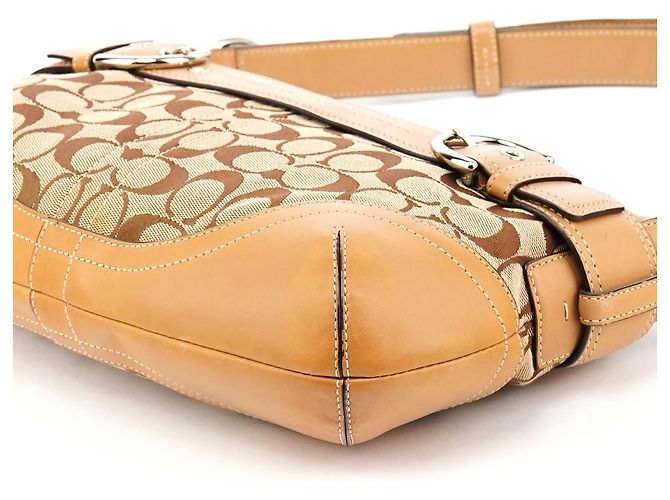 Coach F07077 Beige Tan Signature Soho 2-Way Bag - vista 9