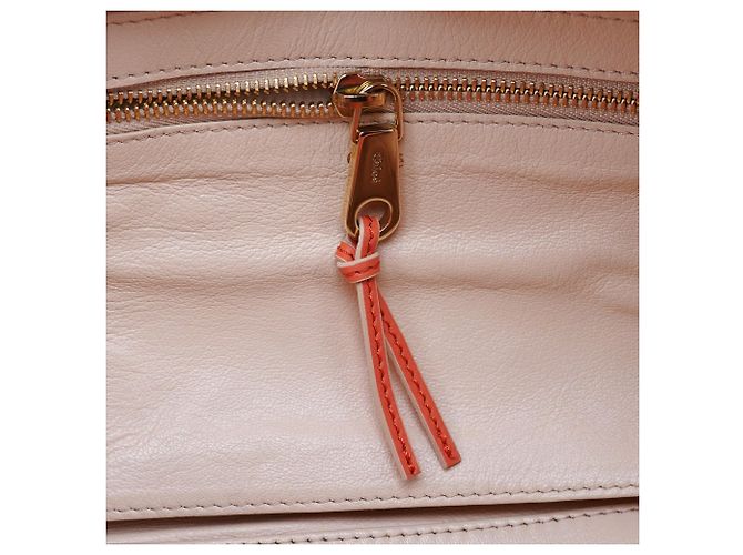 Chloé Borsa Boston Madeleine in pelle arancione - vista 11