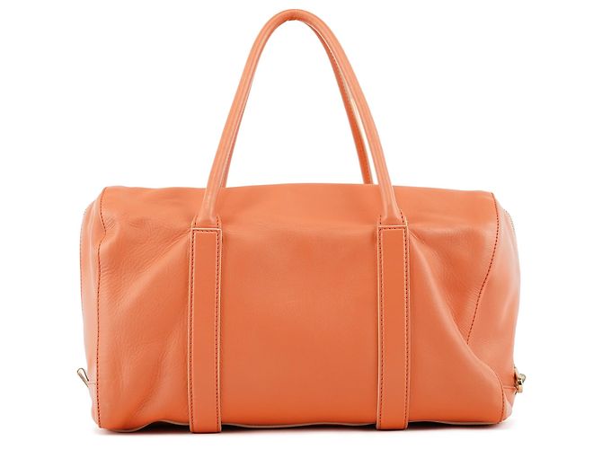 Chloé Borsa Boston Madeleine in pelle arancione - vista 3