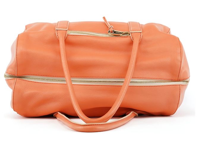 Chloé Borsa Boston Madeleine in pelle arancione - vista 4