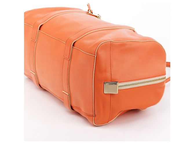 Chloé Borsa Boston Madeleine in pelle arancione - vista 8