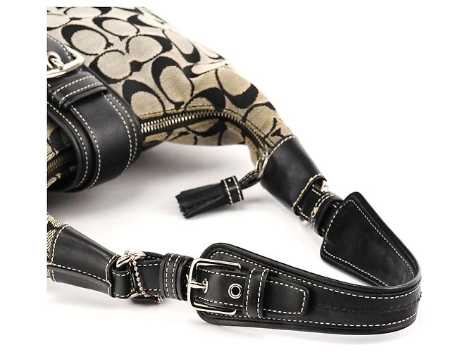 Coach Borsa a tracolla Signature Soho 6824 Grey Black - vista 10