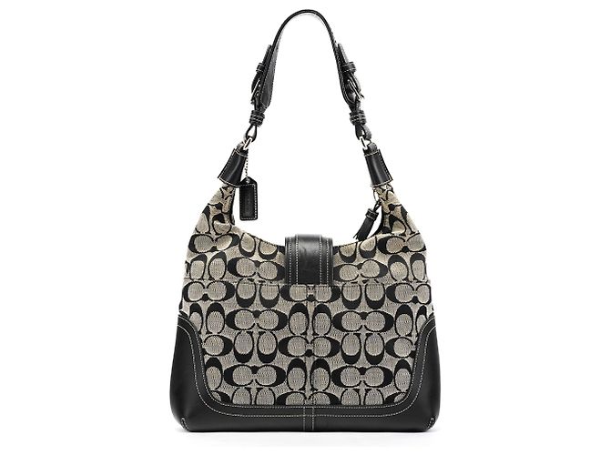 Coach Borsa a tracolla Signature Soho 6824 Grey Black - vista 3