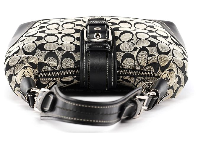 Coach Borsa a tracolla Signature Soho 6824 Grey Black - vista 4