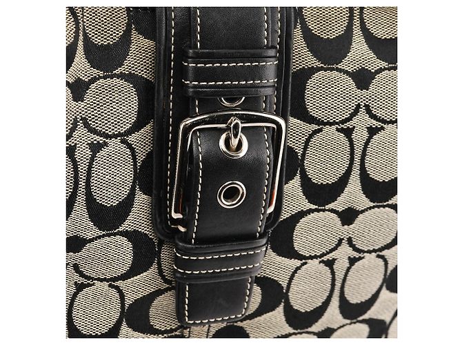 Coach Borsa a tracolla Signature Soho 6824 Grey Black - vista 6