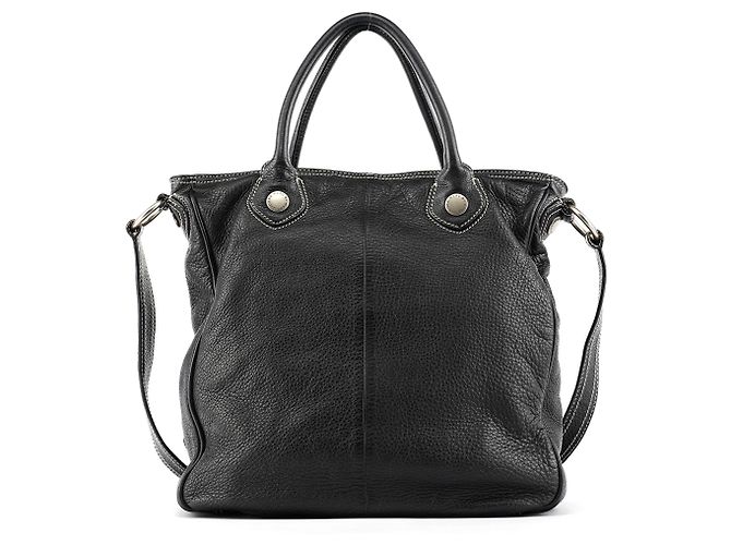 Marc by Marc Jacobs Borsa 2-Way con tasca in pelle nera - vista 3