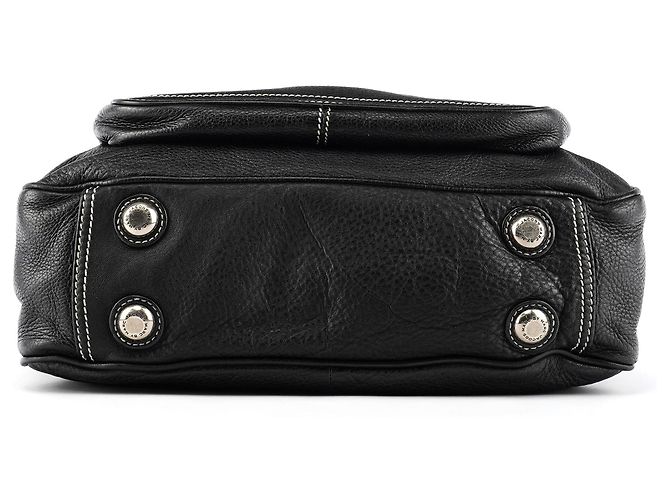 Marc by Marc Jacobs Borsa 2-Way con tasca in pelle nera - vista 5