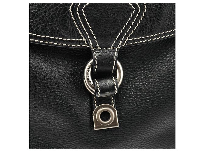 Marc by Marc Jacobs Borsa 2-Way con tasca in pelle nera - vista 6