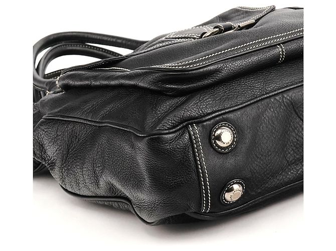 Marc by Marc Jacobs Borsa 2-Way con tasca in pelle nera - vista 9