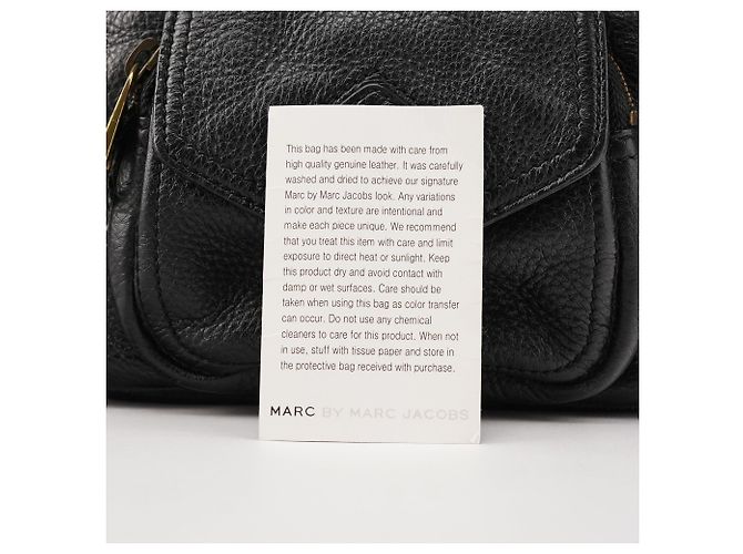Marc by Marc Jacobs Borsa Tote in pelle nera con tasche - vista 11