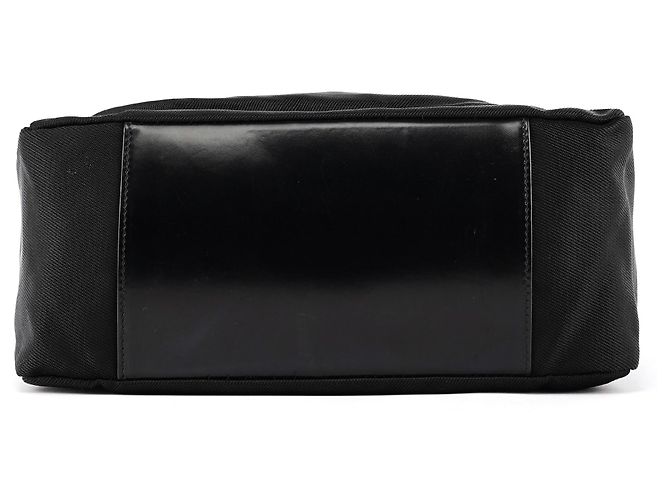 Bamboo Gucci Borsa a spalla in nylon nero con bambù - vista 5