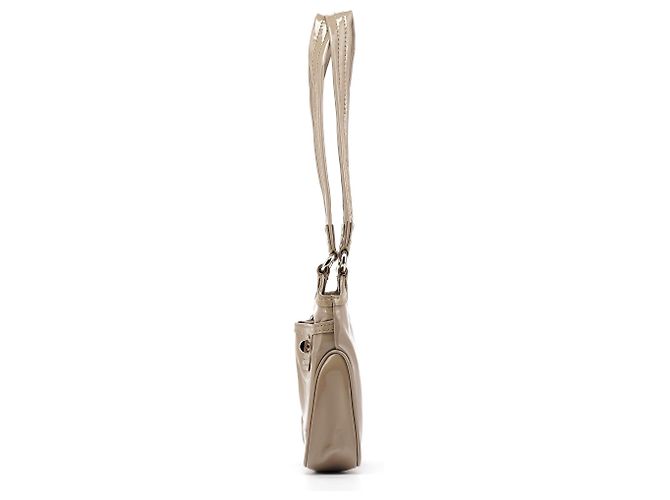 Marc by Marc Jacobs Borsa tote multi-tasche in pelle verniciata Greige - vista 2