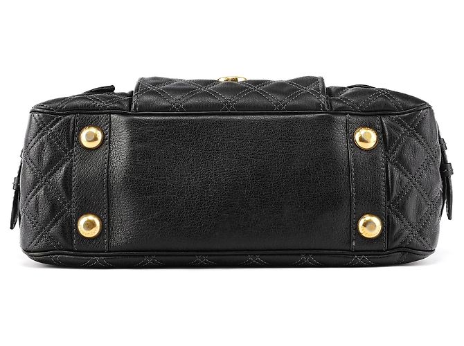Marc Jacobs Saco Tote Venetia em pele acolchoada preta - vista 5