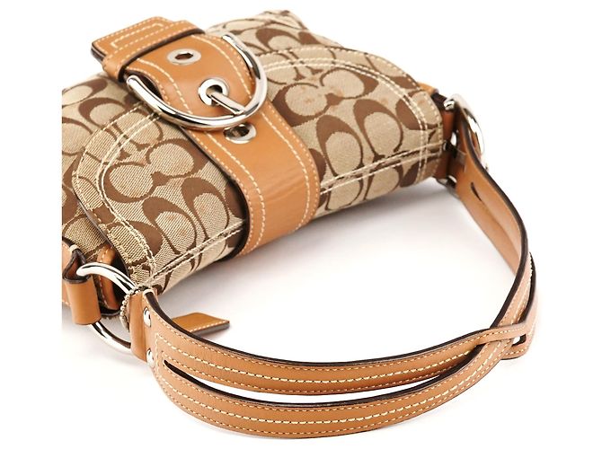Coach 10602 Borsa a spalla Soho Signature Beige Tan - vista 10