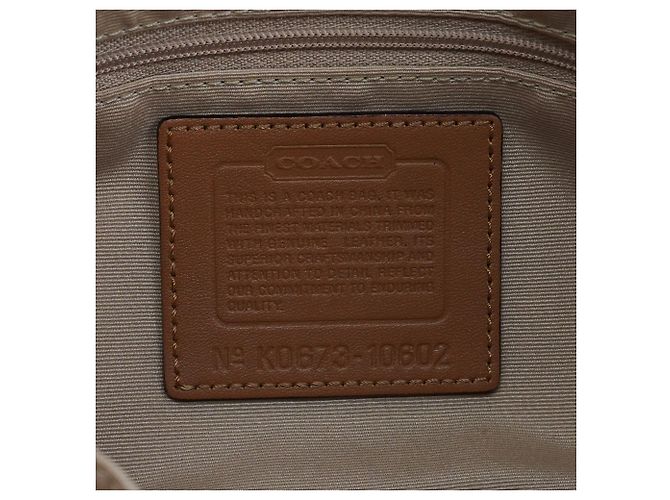 Coach 10602 Borsa a spalla Soho Signature Beige Tan - vista 11