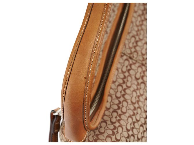 Coach Borsa a tracolla Signature Canvas Beige Brown - vista 10