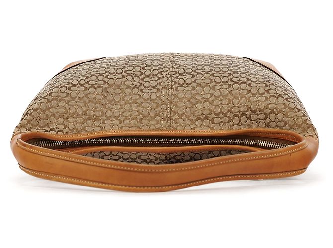 Coach Borsa a tracolla Signature Canvas Beige Brown - vista 4