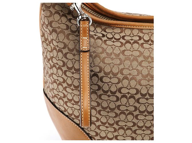 Coach Borsa a tracolla Signature Canvas Beige Brown - vista 6