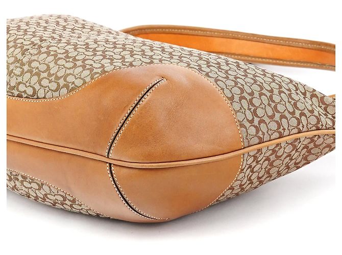 Coach Borsa a tracolla Signature Canvas Beige Brown - vista 8