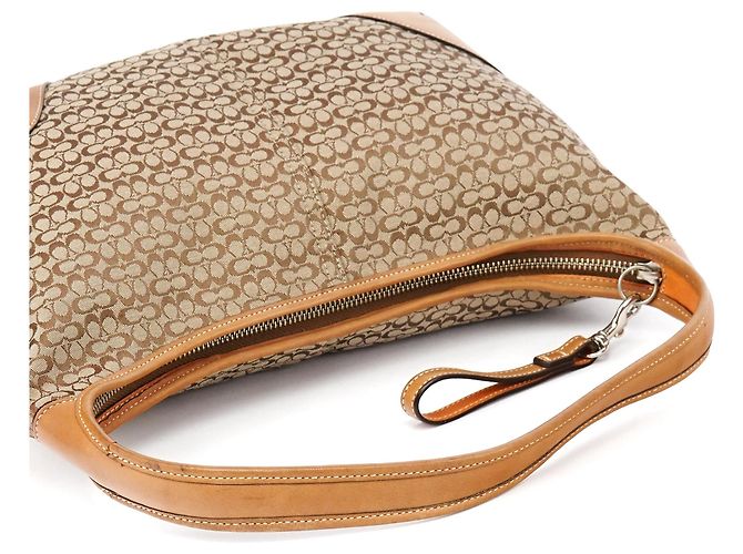Coach Borsa a tracolla Signature Canvas Beige Brown - vista 9