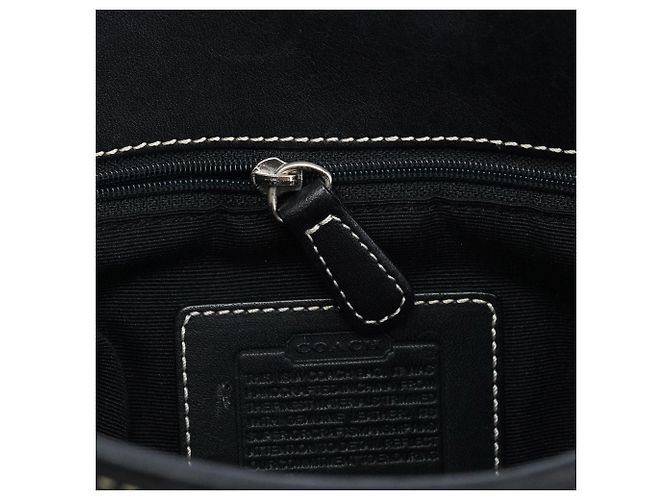 Coach Borsa a Tracolla Hobo 6845 Grey Black Signature Canvas - vista 12