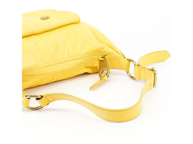 Marc Jacobs Borsa a tracolla con tasca in pelle gialla - vista 12