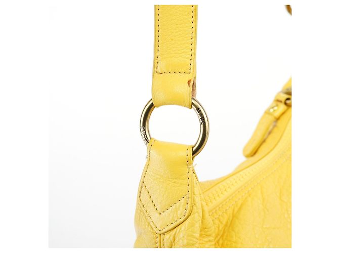 Marc Jacobs Borsa a tracolla con tasca in pelle gialla - vista 13