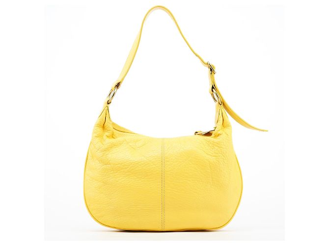 Marc Jacobs Borsa a tracolla con tasca in pelle gialla - vista 3