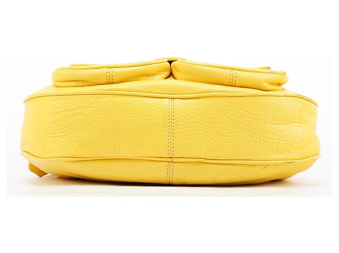 Marc Jacobs Borsa a tracolla con tasca in pelle gialla - vista 5