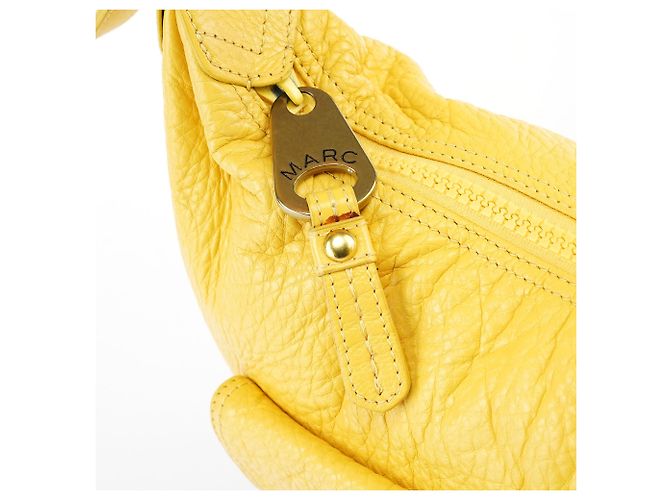 Marc Jacobs Borsa a tracolla con tasca in pelle gialla - vista 6