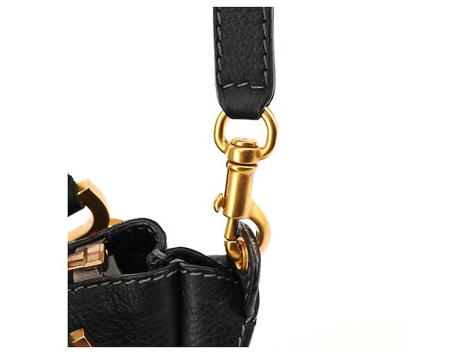 Chloé Borsa a tracolla 2-way Marcie in pelle nera - vista 11