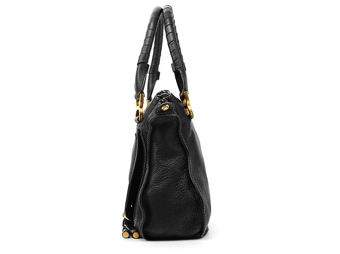 Chloé Borsa a tracolla 2-way Marcie in pelle nera - vista 2