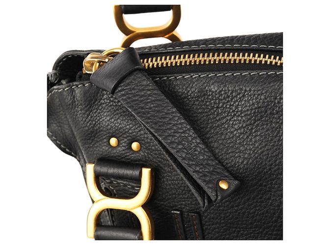 Chloé Borsa a tracolla 2-way Marcie in pelle nera - vista 7