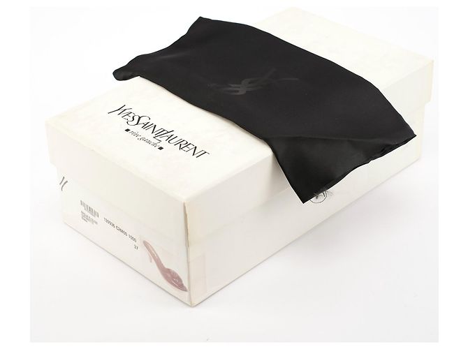 Yves Saint Laurent Mules Nadja in pelle nera Autunno 2004 EU 37 - vista 8