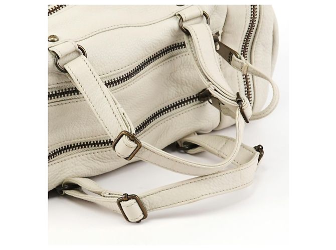 Marc Jacobs Borsa Boston Camera in pelle avorio - vista 10