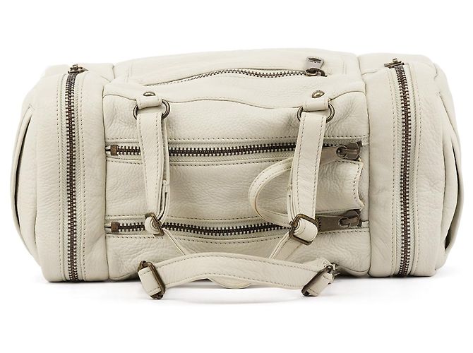 Marc Jacobs Borsa Boston Camera in pelle avorio - vista 4