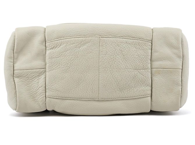 Marc Jacobs Borsa Boston Camera in pelle avorio - vista 5