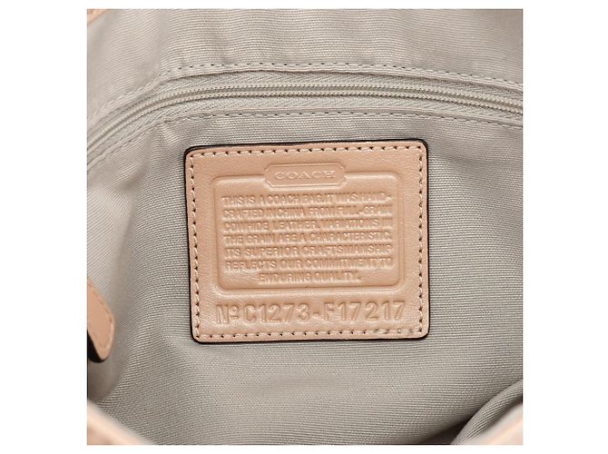 Coach Borsa a tracolla Soho in pelle beige F17217 - vista 12