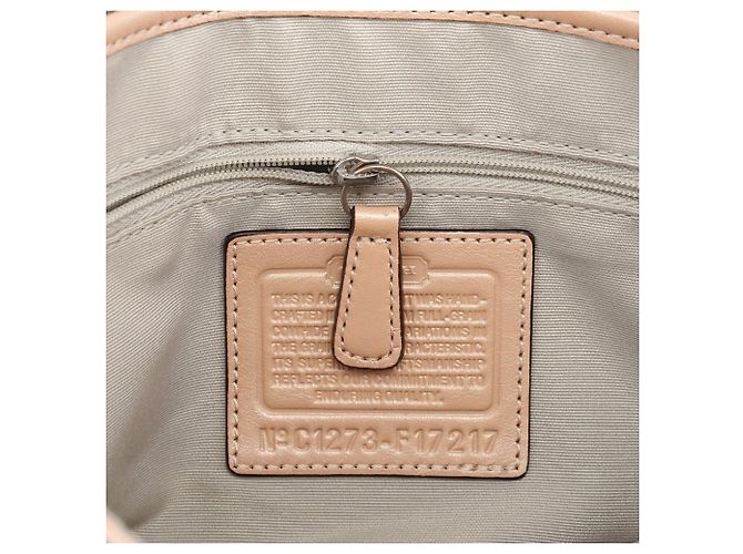 Coach Borsa a tracolla Soho in pelle beige F17217 - vista 13