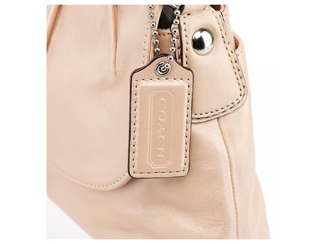 Coach Borsa a tracolla Soho in pelle beige F17217 - vista 6