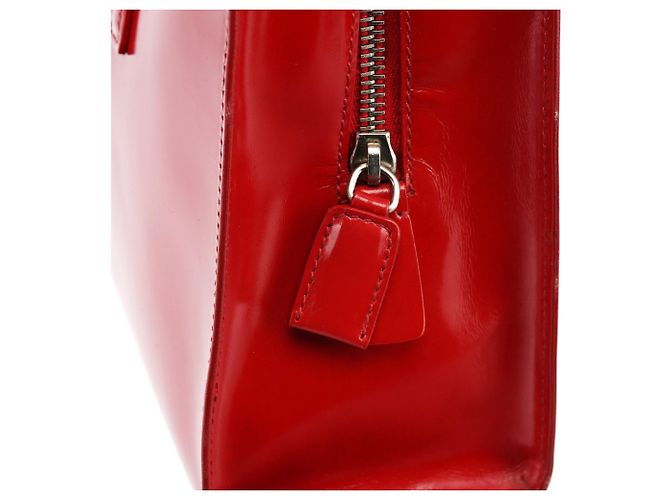 Prada Borsa Tote Sport 1995 Red Spazzolato - vista 13