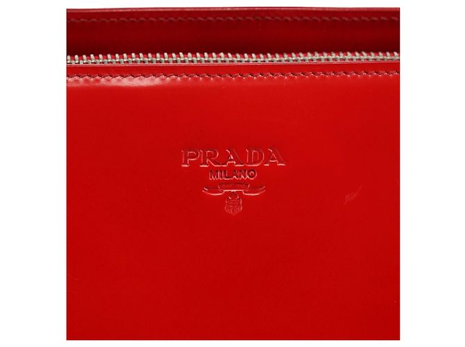 Prada Borsa Tote Sport 1995 Red Spazzolato - vista 5